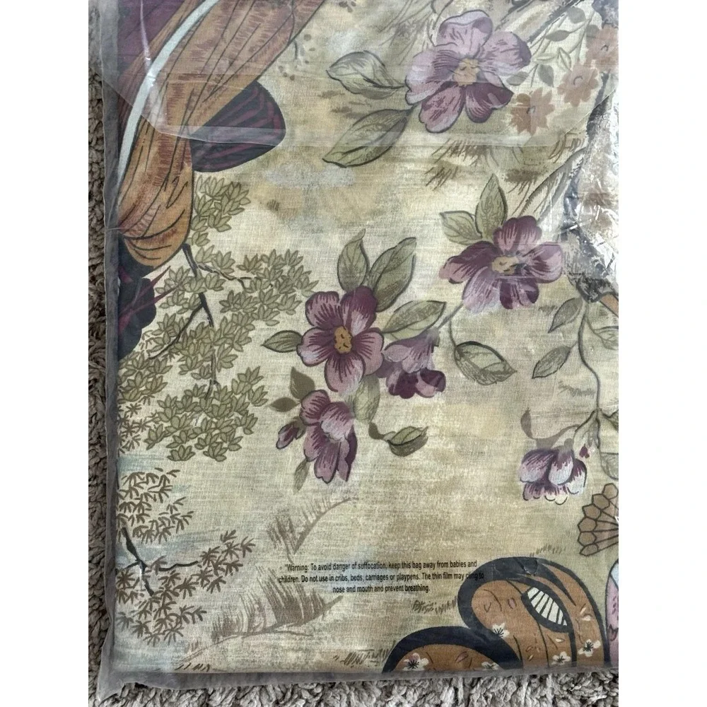 Japanese Geisha Garden Shower Curtain‎ Floral